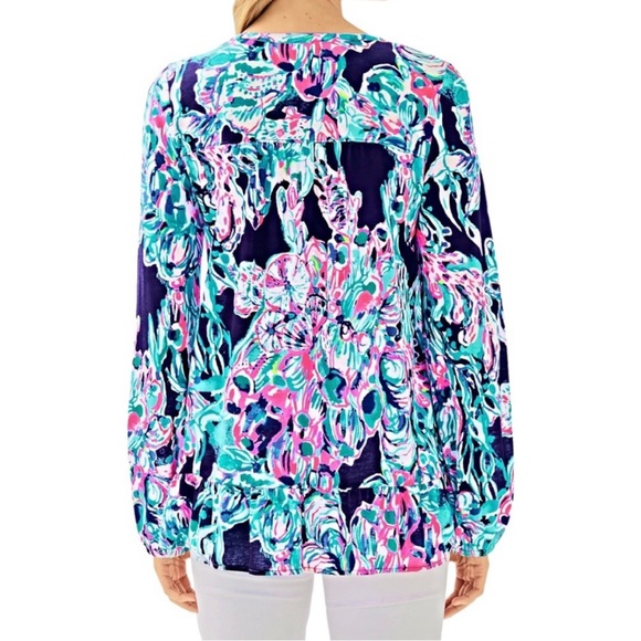 Lilly Pulitzer Daisy Knot Top All Caught Up - Picture 2 of 10